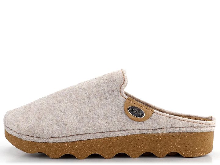 Inblu dámské domácí pantofle s plnou špičkou béžové Iaccio DK000011