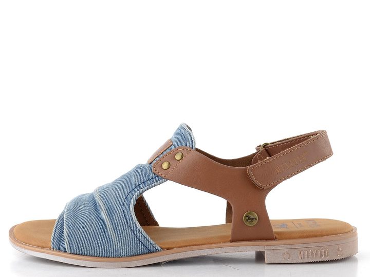 Mustang sandály s plným nártem denim 26M0072008