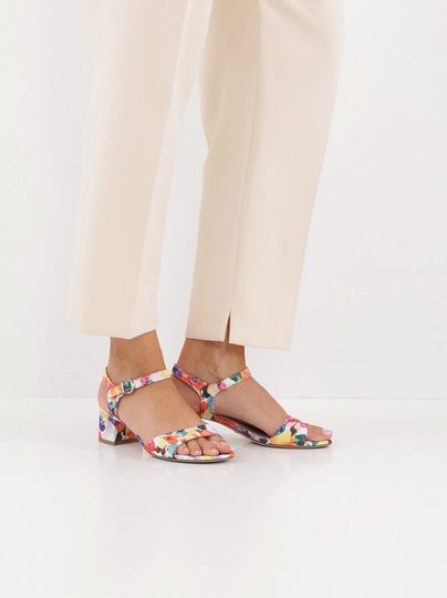 Tamaris sandály na širokém podpatku Orange Comb 1-28208-44