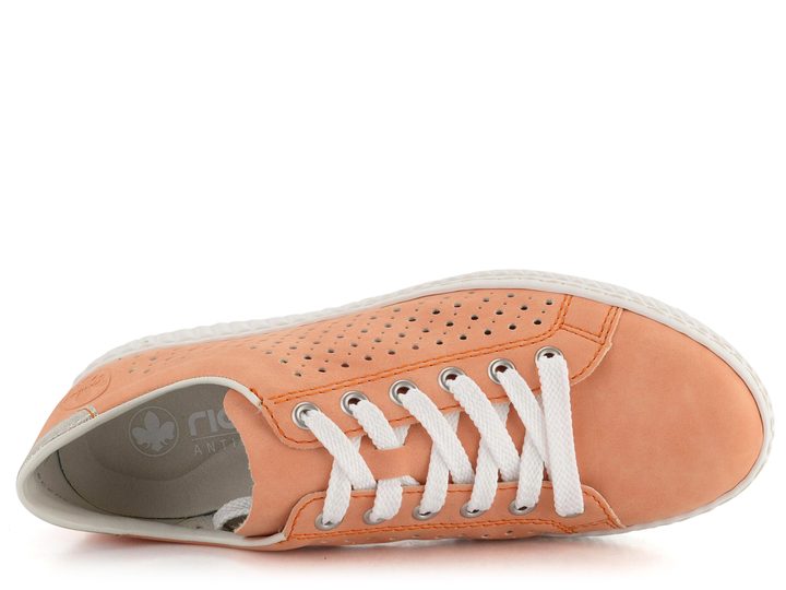 Rieker perforované tenisky marhuľové M3901-38