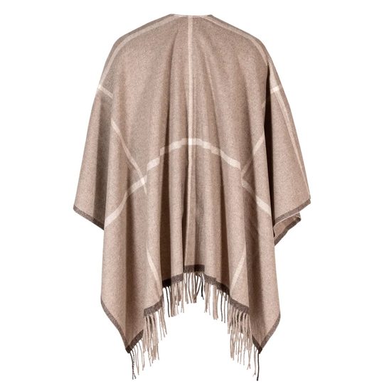 Högl luxusní vlněný pléd - pončo taupe 2-196200-1900
