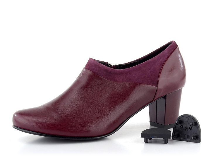 Barton dámské elegantní polobotky na podpatku merlot 13.22