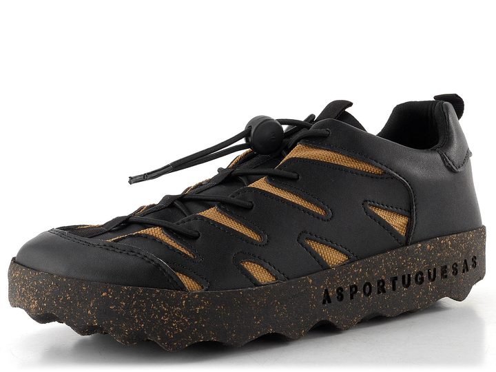 Asportuguesas polobotky s pružným šněrováním Cruds black P018309001