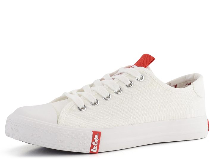 Lee Cooper plátené tenisky biele LCW-24-31-2239LB