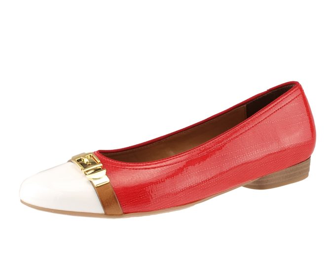 Ara baleríny white/rosso
