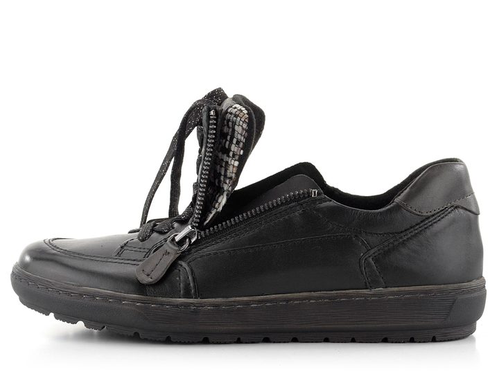 Jana sneakers polobotky v šíři "H" Black 8-8-23606-27 001