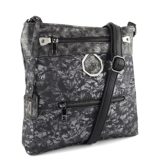 Rieker crossbody kabelka s potiskem metalická H1302-93