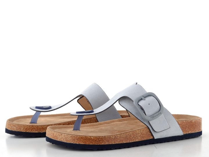 Tamaris textilní pantofle/žabky light blue 1-27400-46