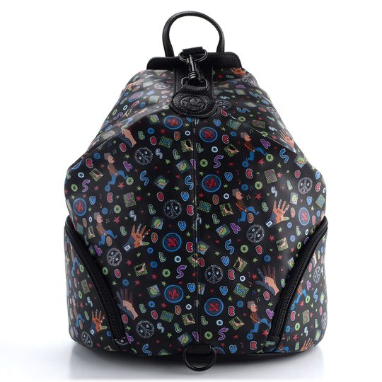 Rieker černý batoh s potiskem H1055-02