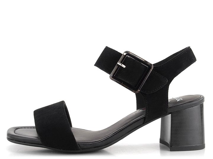 Ara dámské širší sandály na podpatku Brighton Black 12-20507-01