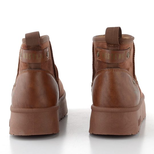 Mustang válenky na platformě brown 15M0202001