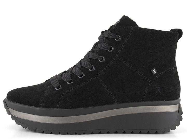 Rieker Revolution športovo ladená členková obuv čierna W0960-00