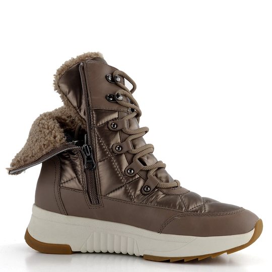 Geox prešívaná členková obuv hnedá Falena ABX D26HXB085FUC0013