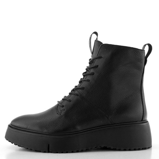 Wonders šněrovací kotník na platformě Negro A-9350