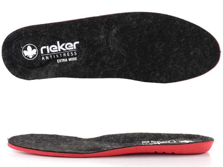 Rieker šněrovací kotník s membránou schwarz/leo-grey N1305-00