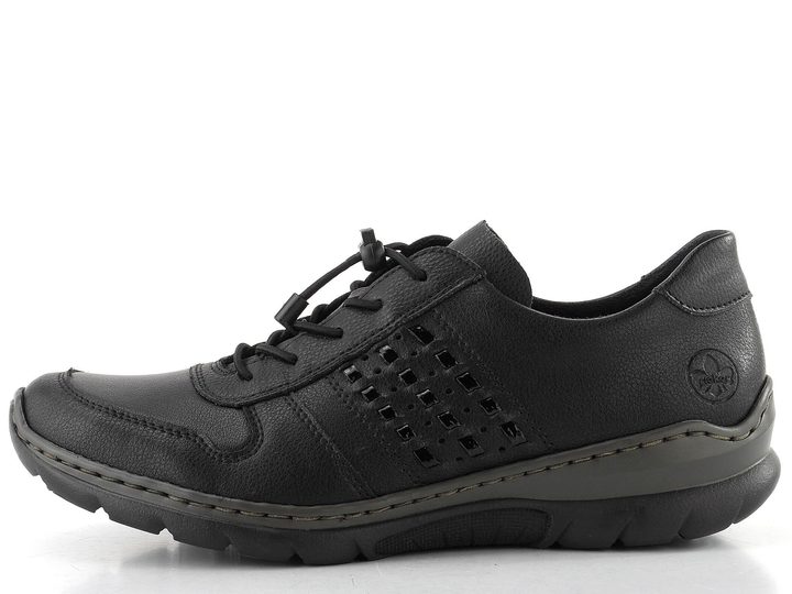 Rieker černé prozouvací polobotky L32F3-00