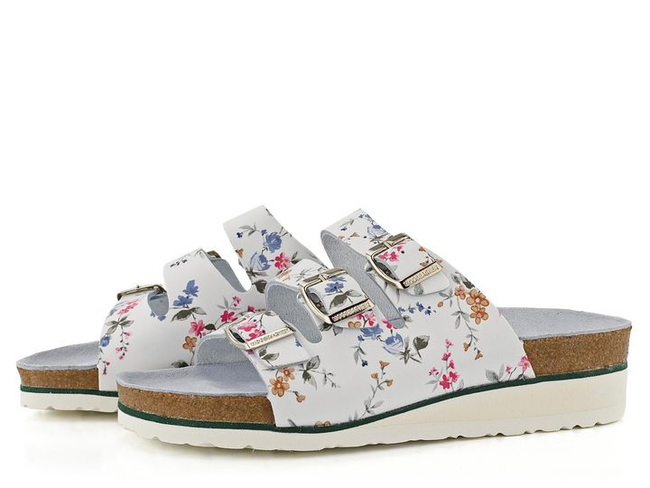 Moosbacher fuzbetové pantofle Hasel/bílá folklor 519