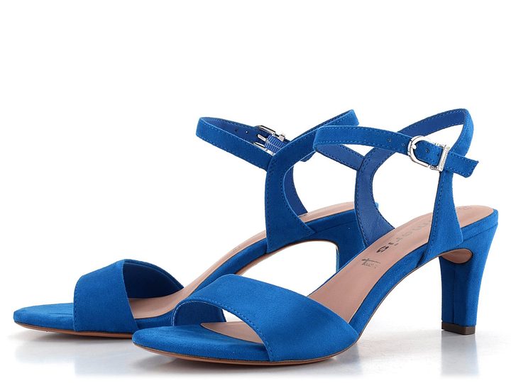 Tamaris sandály na podpatku Royal Blue 1-28028-42