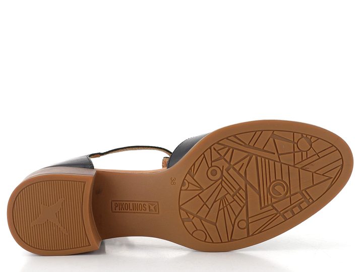 Pikolinos dámské sandály s plnou patou Valencia black W7D-1835