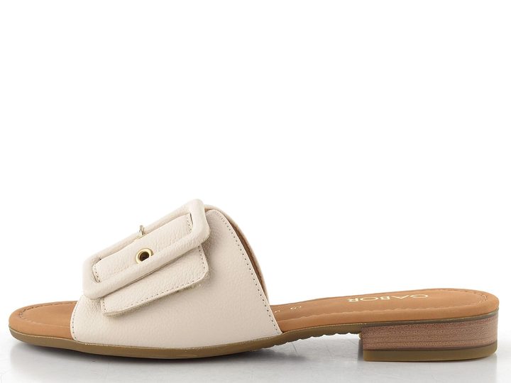 Gabor luxusní nízké pantofle se sponou creme 82.791.52