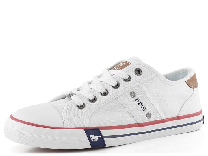 Mustang pánské plátěné tenisky white 26M0151005