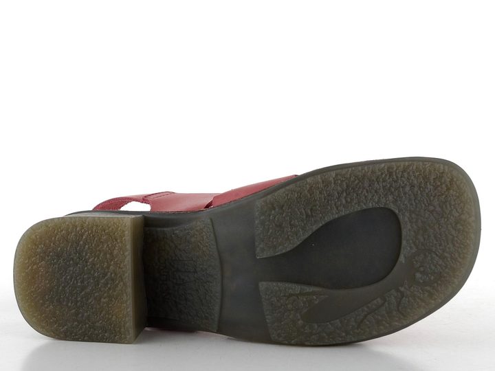 Fly London sandály na podpatku červené P145237004