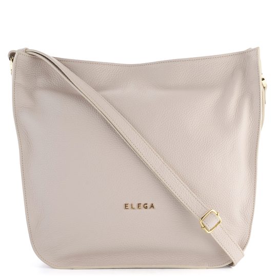 Elega kožená kabelka gondola smetanová 68906_769_Z