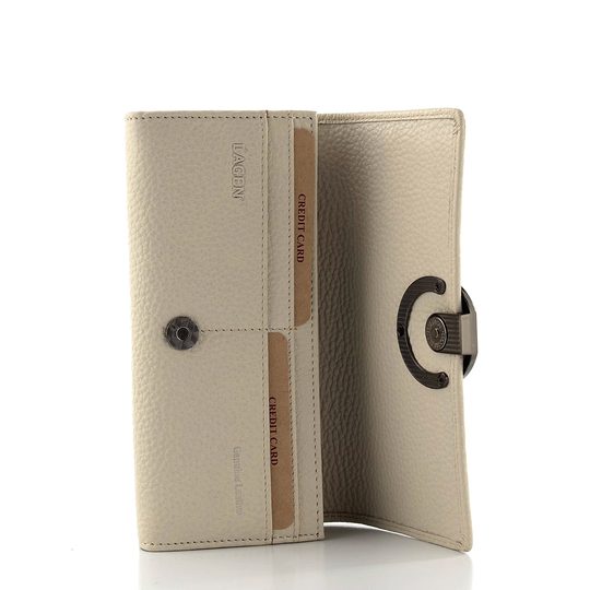 Kožená dámská peněženka velká off white BLC-6127-224