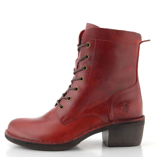 Fly London šněrovací kotník red MILU044FLY