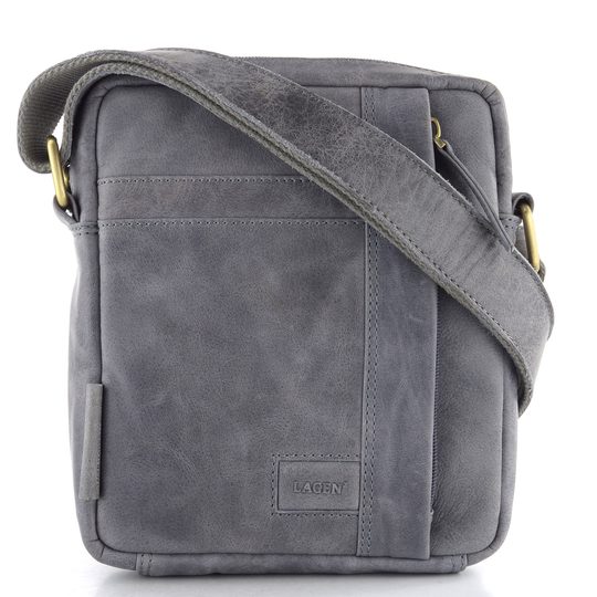 Kožená crossbody kabela šedá BLC-24-2644