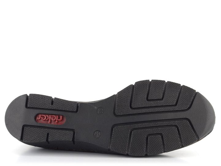 Rieker lodičky na kline čierne 53755-00