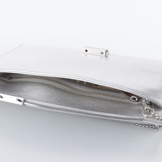 Högl metalická listová kabelka silver 1-141011-7600