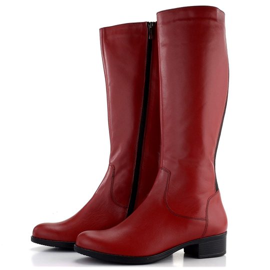 Barton variabilní kozačky šíře L kombinované červené 11819