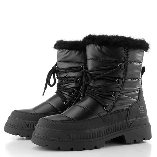 Bagatt prošívaný kotník na hrubé podešvi černý D31-ATZ50-6969