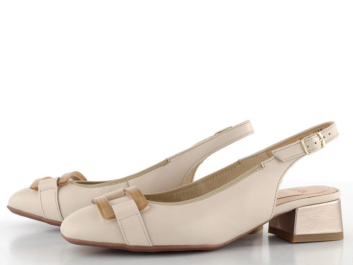 Ara širší lodičky s volnou patou Graz Marmor/Sand 12-20428-05