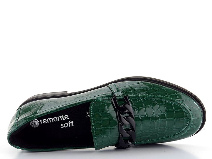 Remonte zelené hadinkové polobotky D1U00-54