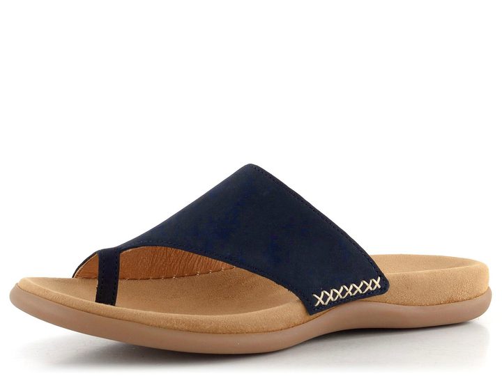 Gabor nubukové pantofle žabky Nightblue 03.700.16