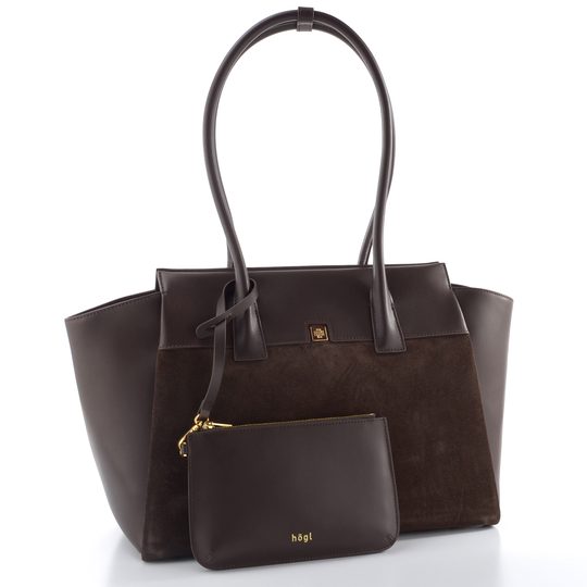 Högl luxusní shopper kabelka chocplum 2-148512-2100