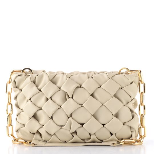 Lola Casedemunt malá kabelka/psaníčko s řetízkem ecru LS2604078