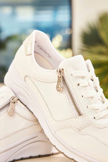 Rieker tenisky se zipem bílé N9501-80