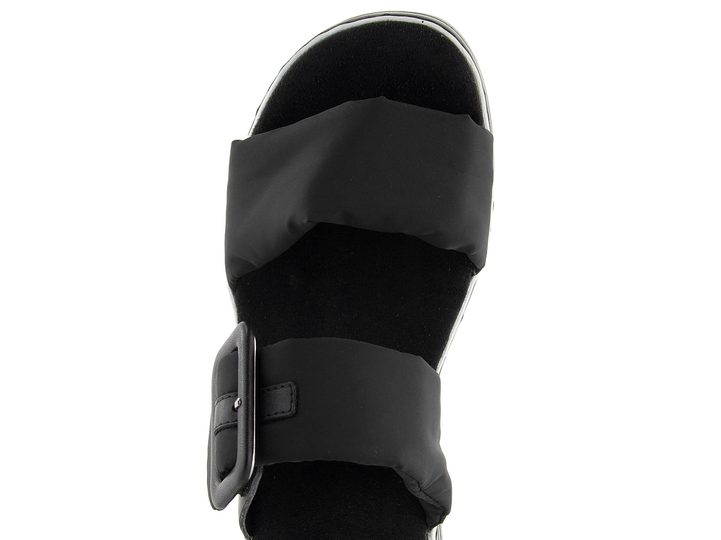 Rieker černé pantofle na klínku V0299-00