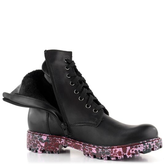 Josef Seibel vyšší šněrovací kotník Marta schwarz-kombi 85216VL96101