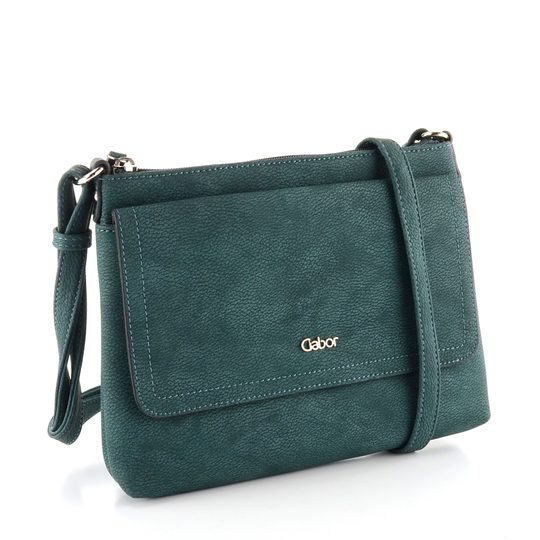 Gabor kabelka crossbody Dina s klopňou tmavo zelená 8358-36