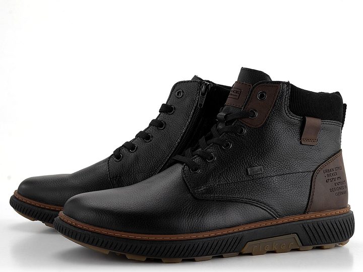 Rieker pánska členková obuv s membránou čierna B3343-00