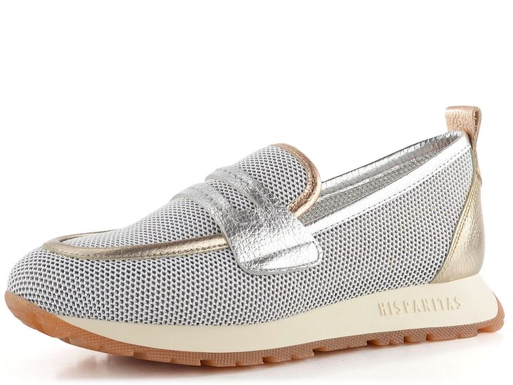Hispanitas sportovnější mokasíny Kansas White/Cava/Silver CHV254043