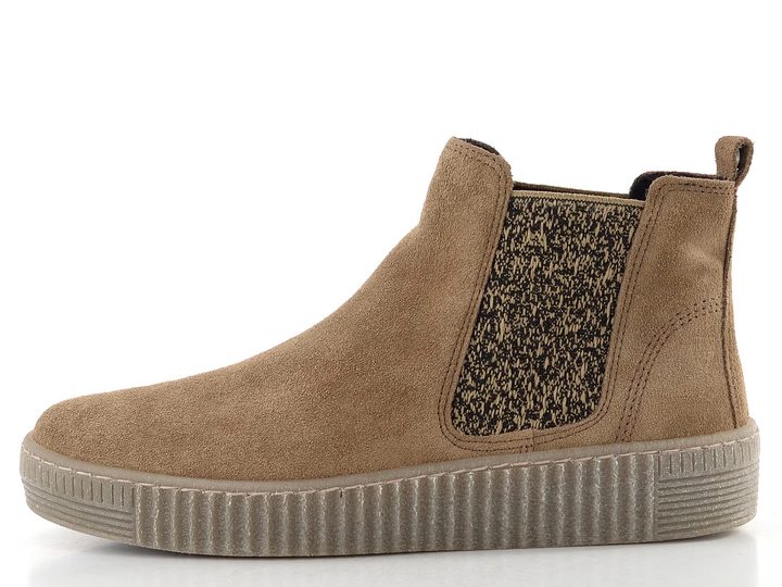 Gabor semišová členková obuv na platforme sahara 73.731.11