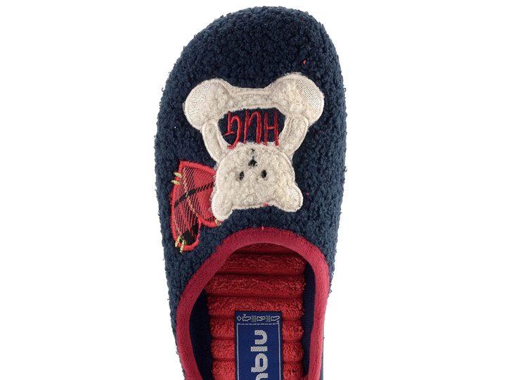 Inblu domácí pantofle s plnou špičkou a obrázkem Blu EC000095