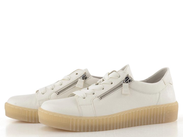 Gabor kožené polobotky se zipy latte 83.334.20