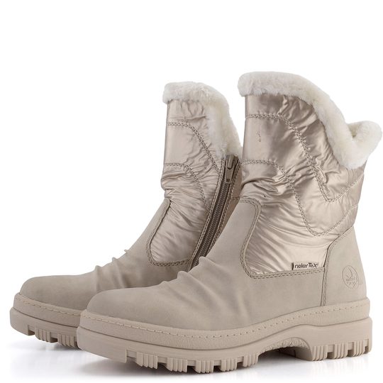 Rieker vyteplená členková obuv s membránou Ginger/Rose/Bianco X9091-62