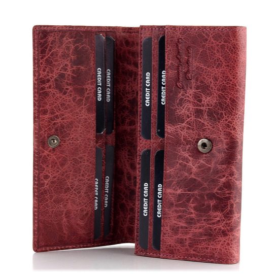 Dámska luxusná kožená peňaženka mramorovaná Pink LG-2164